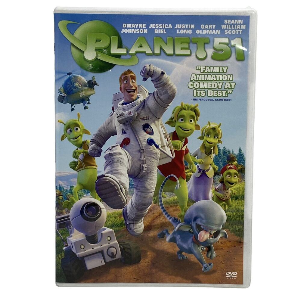 Planet 51 - Family Animation starring Dwayne Johnson DVD 2009 TRI STAR Kids